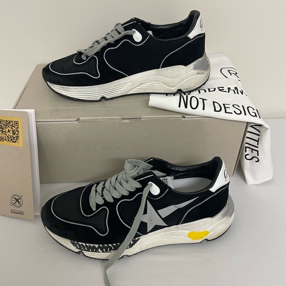 Golden Goose Shoes - Golden Goose Women’s Running Sole, black with silver star EU size 37 / US 6.5